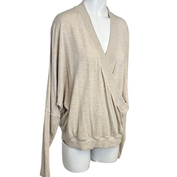 Lululemon Seek Stillness Pullover Heathered Cashew, Modal French Terry, XS - Picture 2 of 9